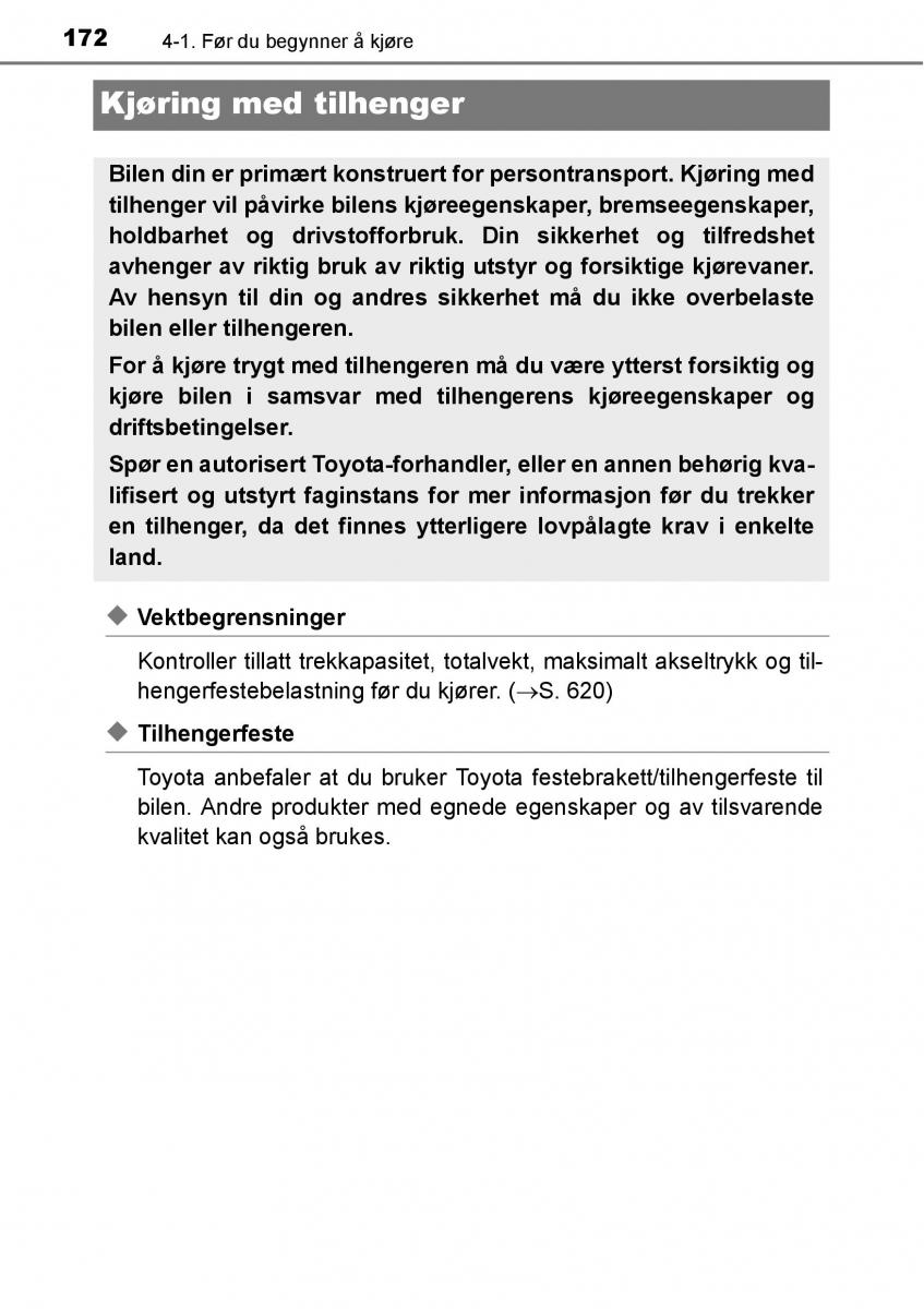 Toyota RAV4 IV 4 bruksanvisningen / page 174