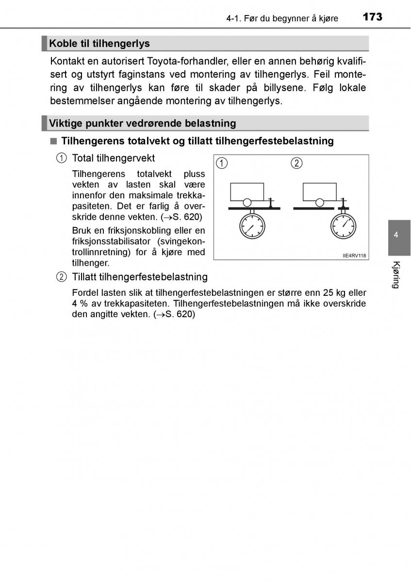 Toyota RAV4 IV 4 bruksanvisningen / page 175