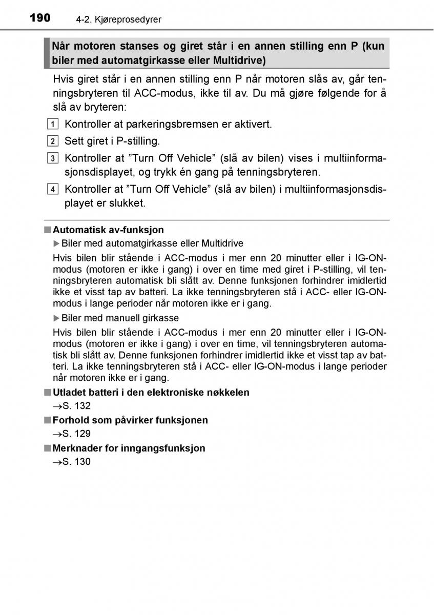 Toyota RAV4 IV 4 bruksanvisningen / page 192