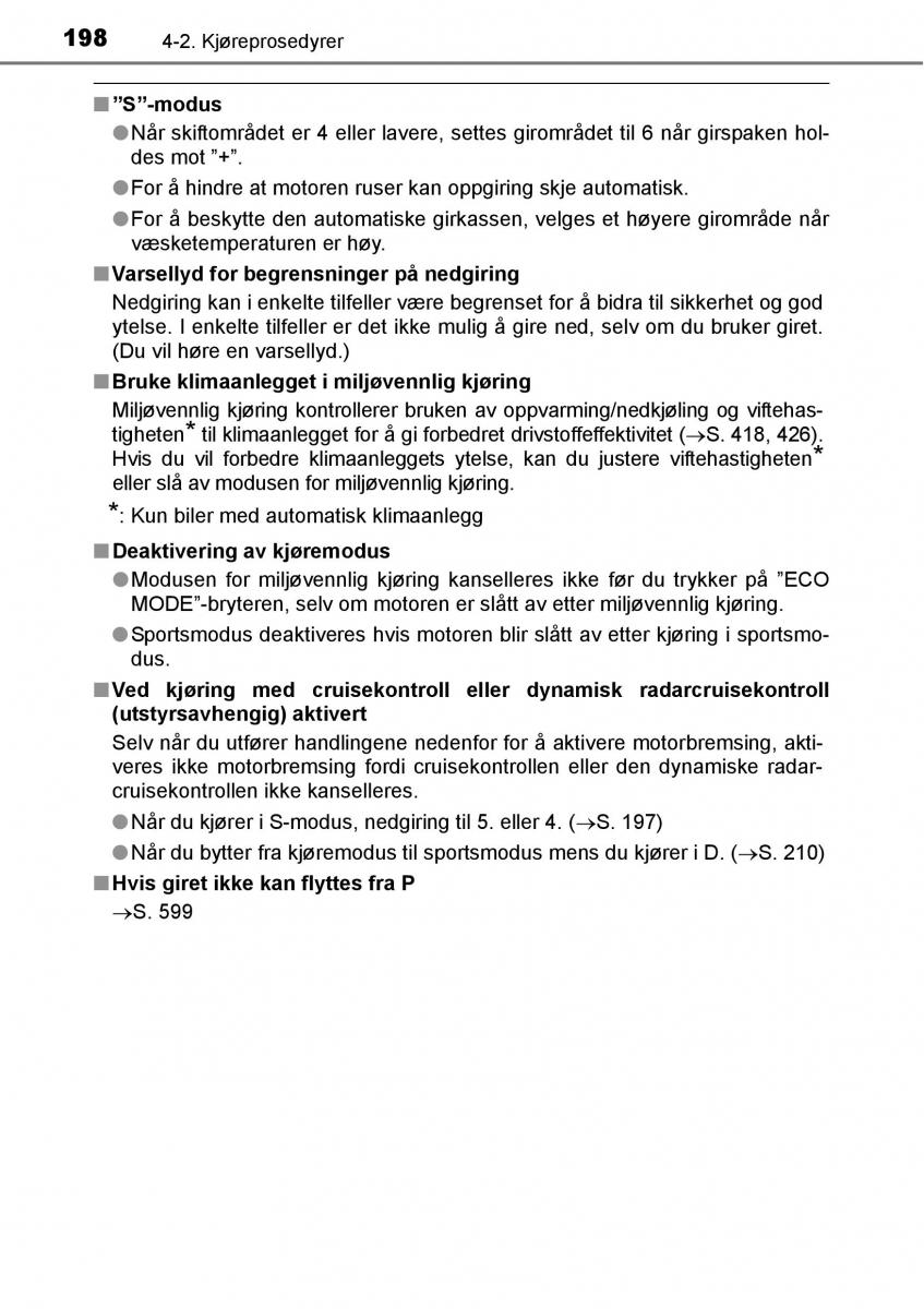 Toyota RAV4 IV 4 bruksanvisningen / page 200