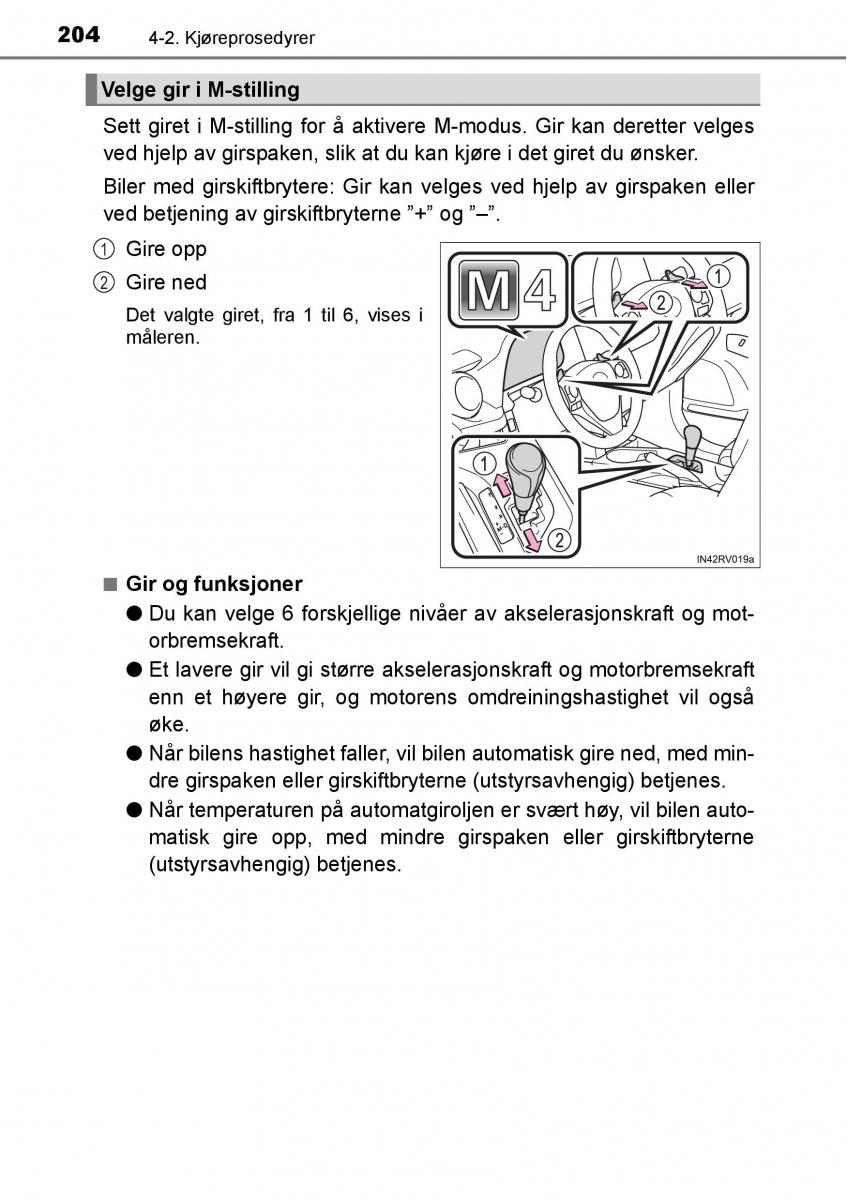 Toyota RAV4 IV 4 bruksanvisningen / page 206