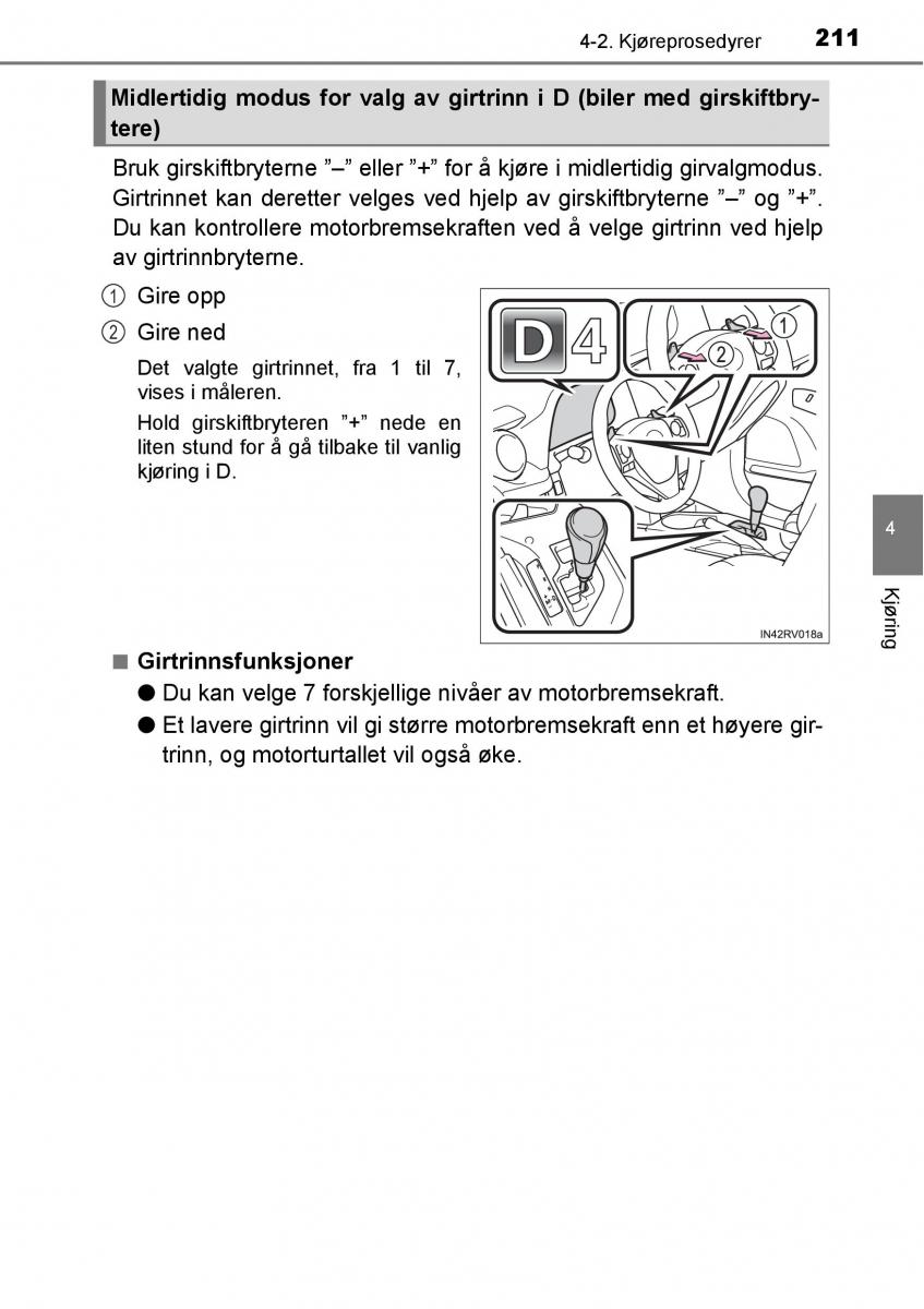 Toyota RAV4 IV 4 bruksanvisningen / page 213