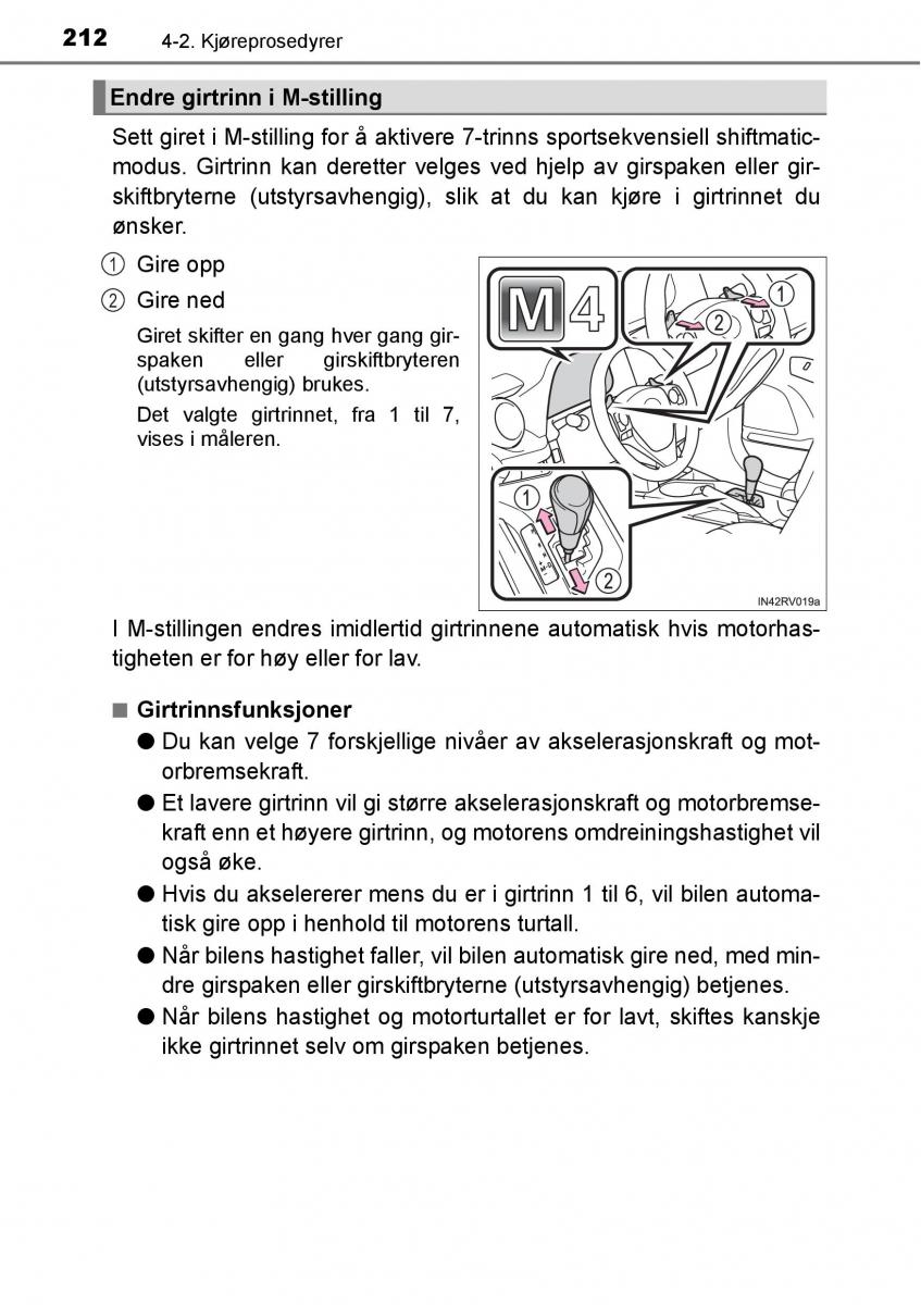 Toyota RAV4 IV 4 bruksanvisningen / page 214