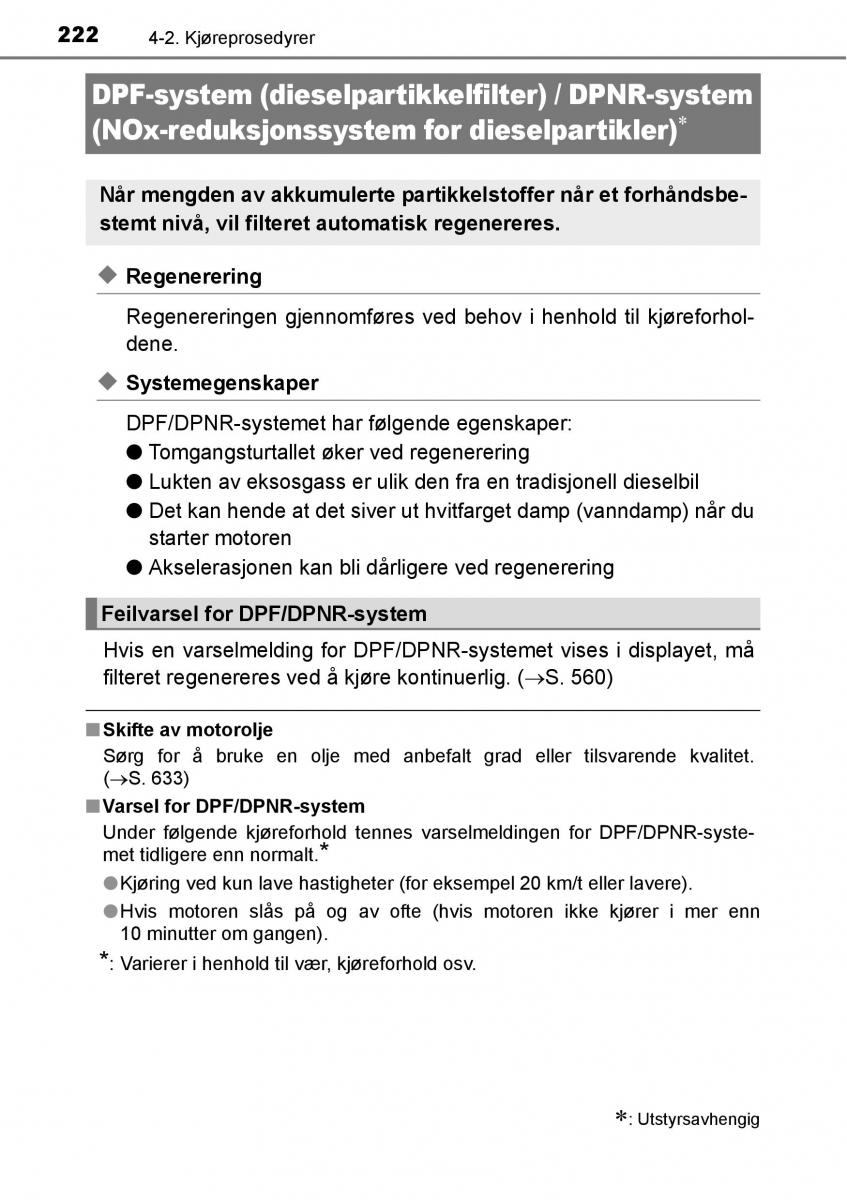 Toyota RAV4 IV 4 bruksanvisningen / page 224