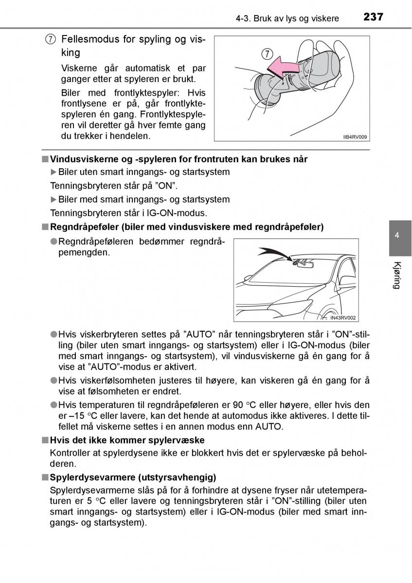 Toyota RAV4 IV 4 bruksanvisningen / page 239