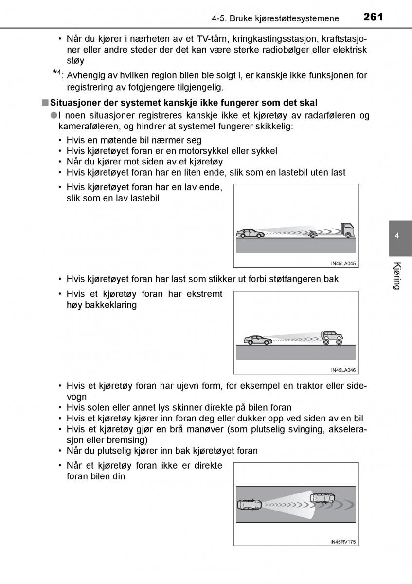 Toyota RAV4 IV 4 bruksanvisningen / page 263