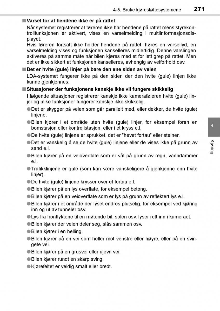 Toyota RAV4 IV 4 bruksanvisningen / page 273