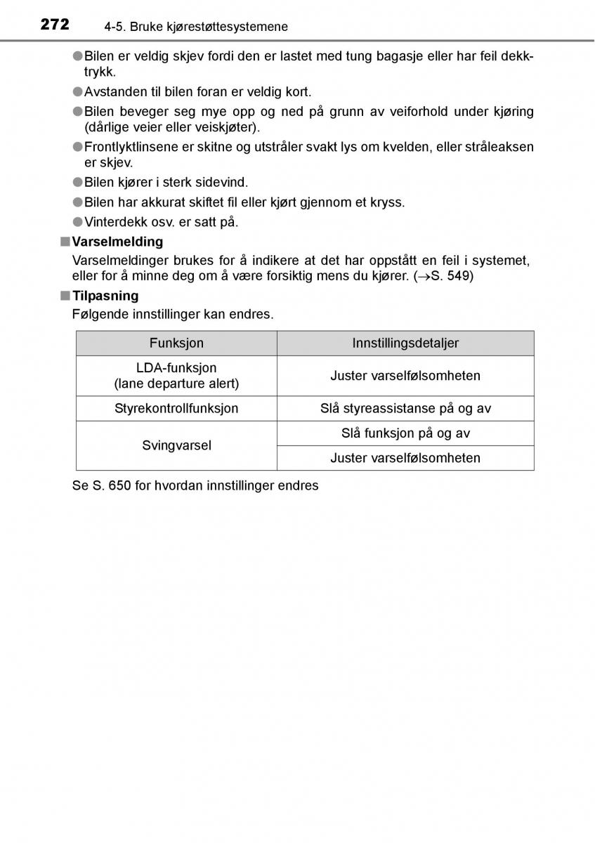 Toyota RAV4 IV 4 bruksanvisningen / page 274