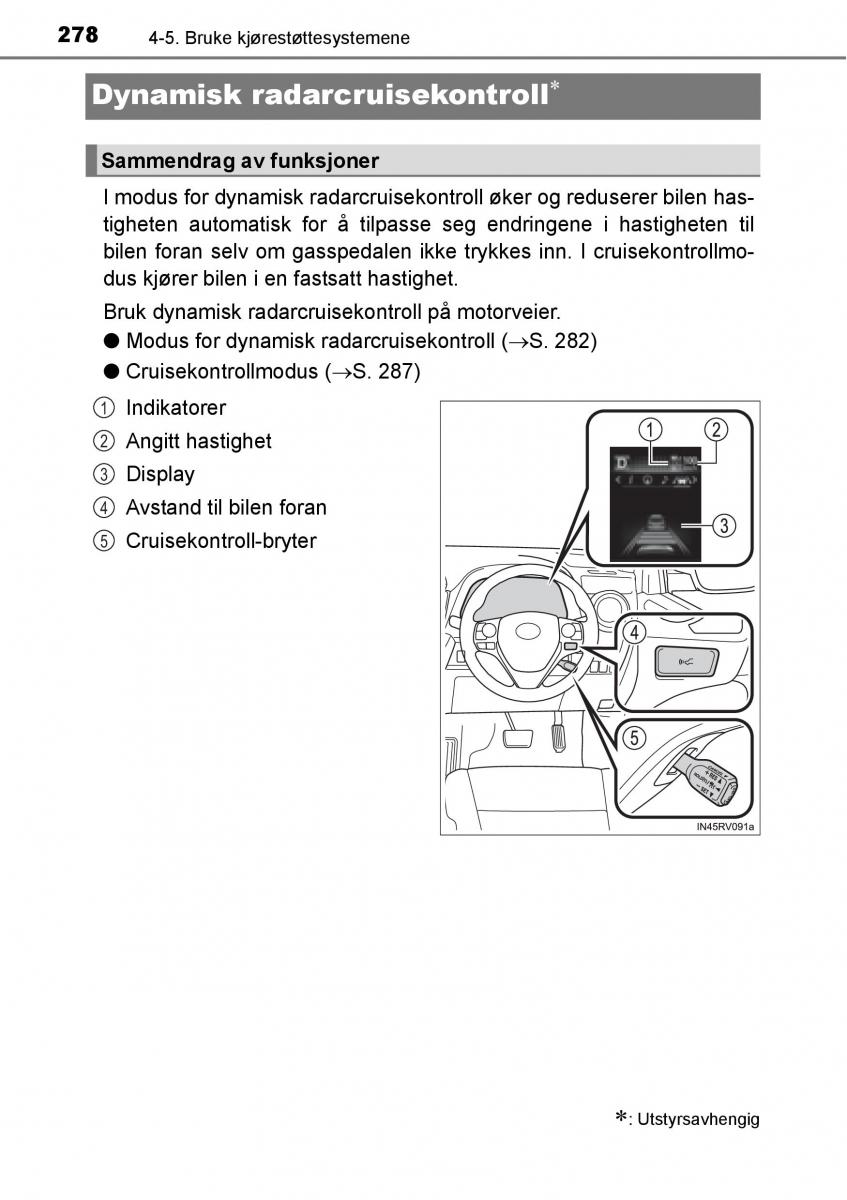 Toyota RAV4 IV 4 bruksanvisningen / page 280