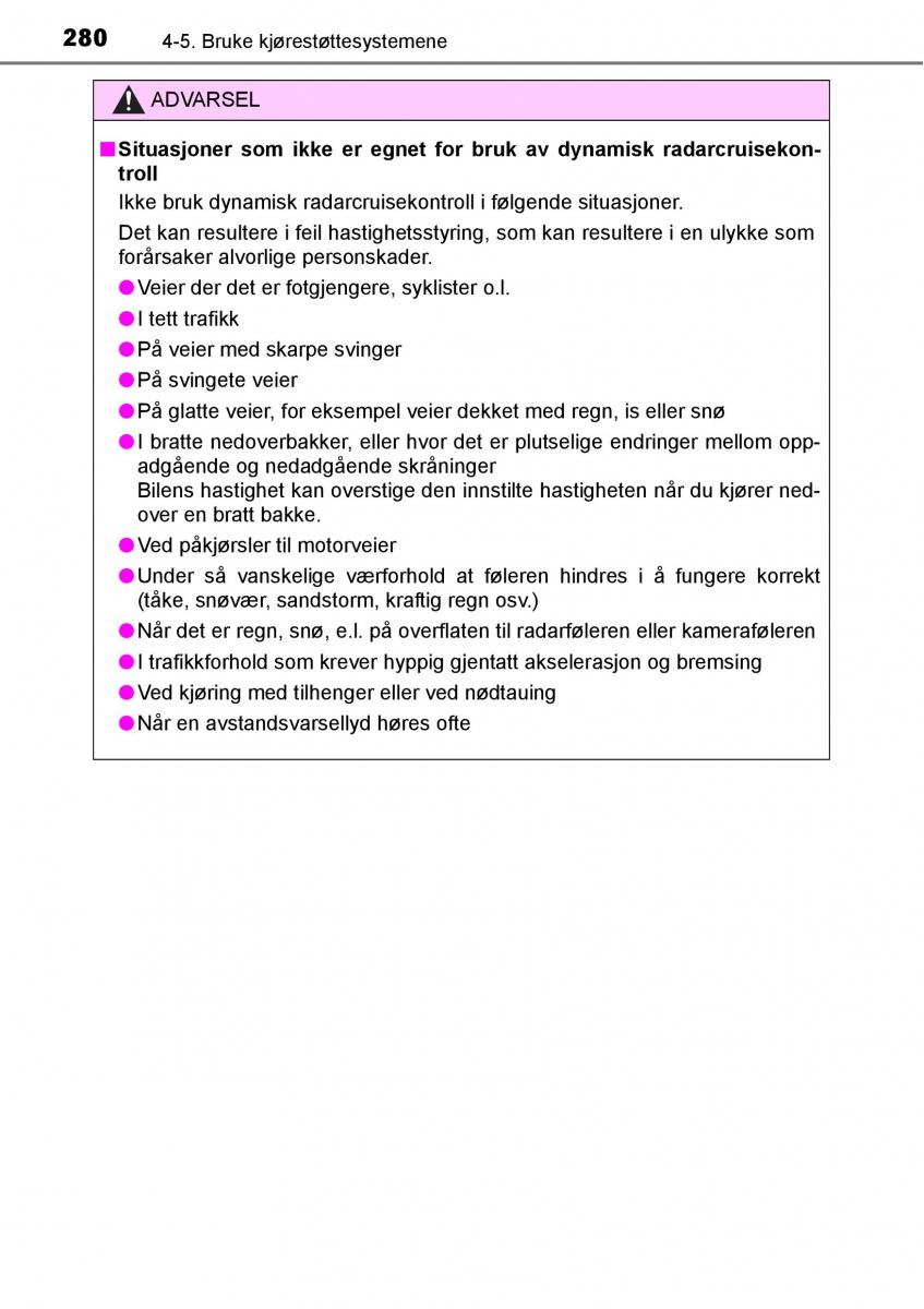 Toyota RAV4 IV 4 bruksanvisningen / page 282