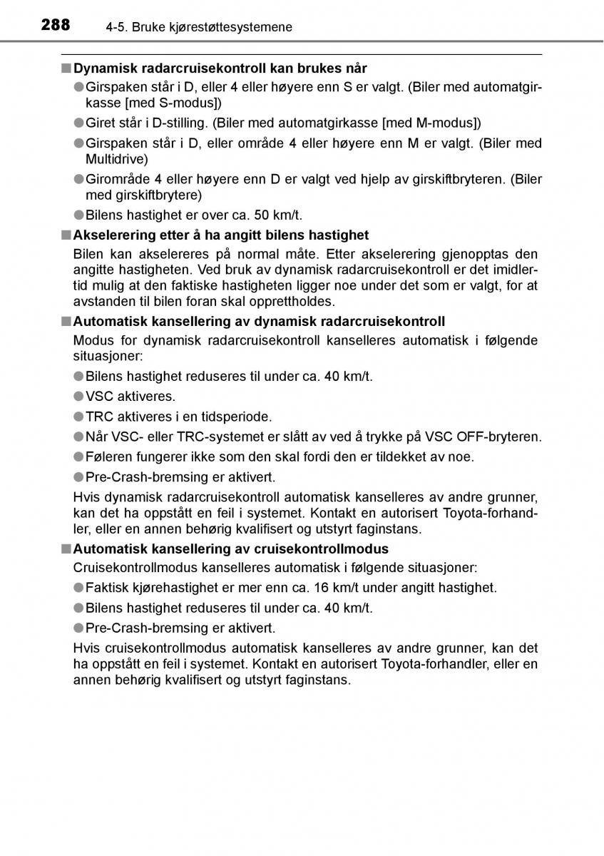 Toyota RAV4 IV 4 bruksanvisningen / page 290