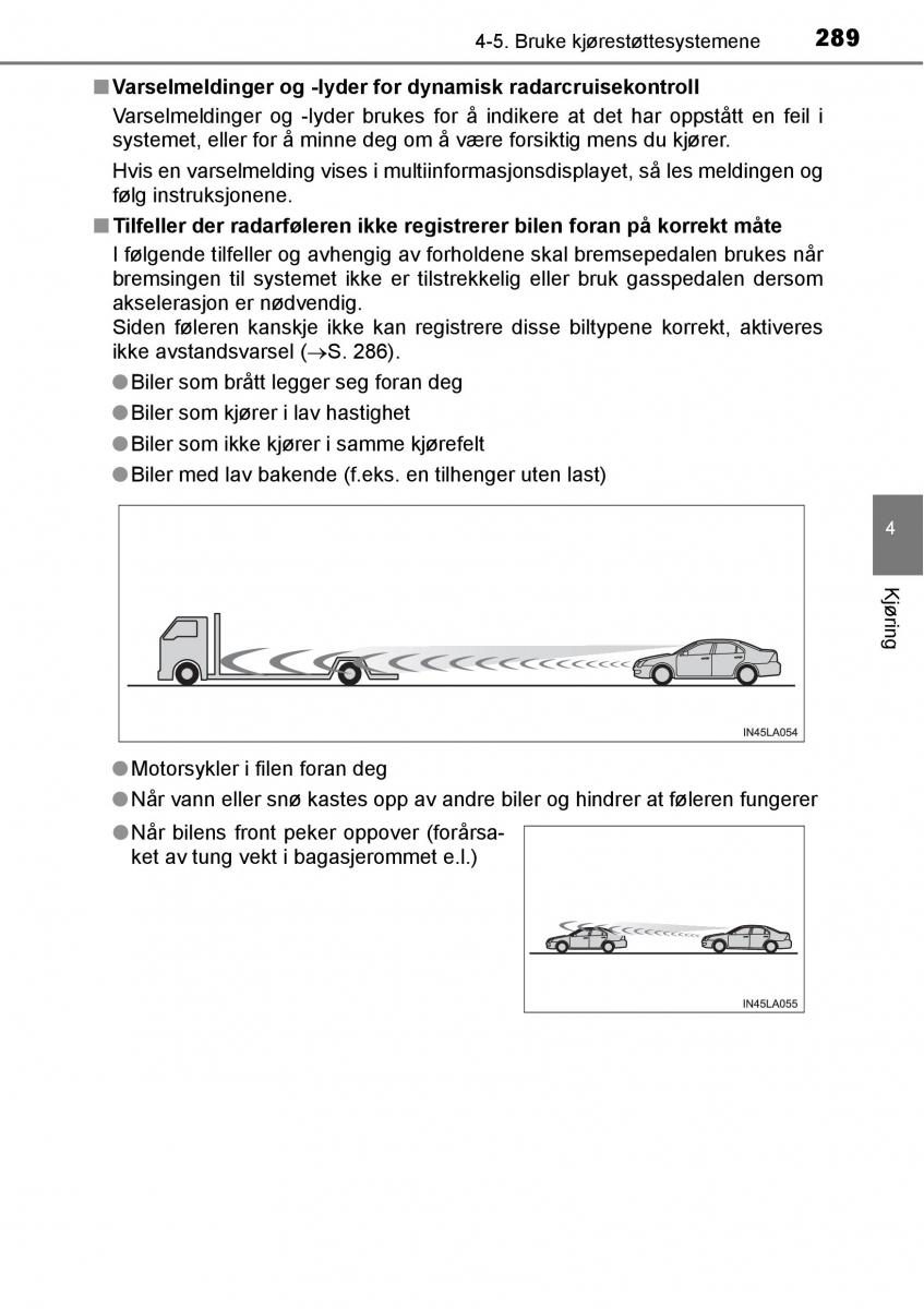 Toyota RAV4 IV 4 bruksanvisningen / page 291