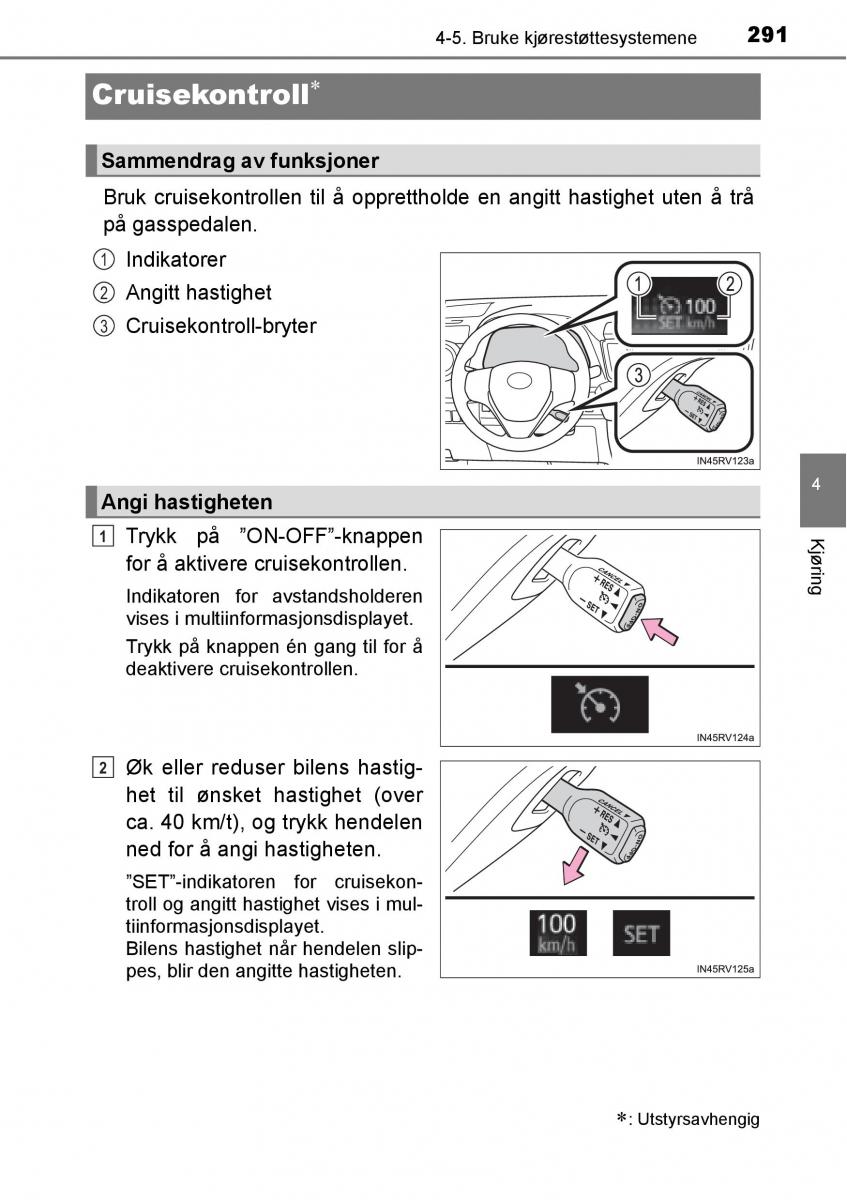 Toyota RAV4 IV 4 bruksanvisningen / page 293