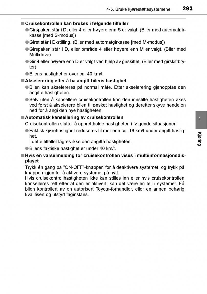 Toyota RAV4 IV 4 bruksanvisningen / page 295