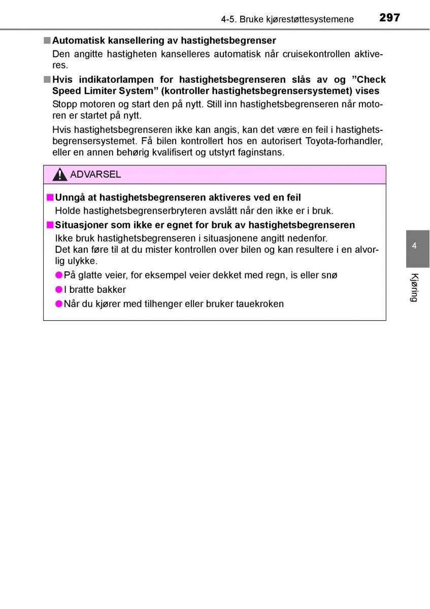 Toyota RAV4 IV 4 bruksanvisningen / page 299