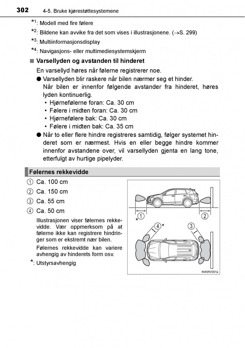 Toyota RAV4 IV 4 bruksanvisningen / page 304