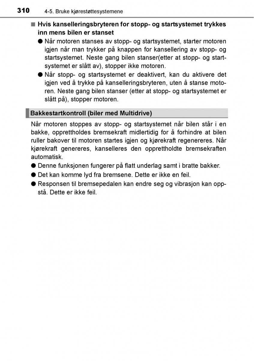 Toyota RAV4 IV 4 bruksanvisningen / page 312