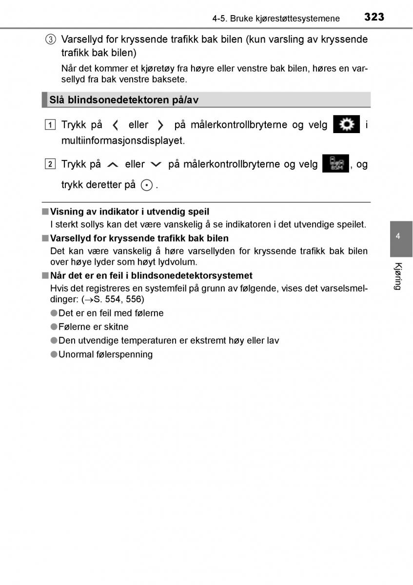 Toyota RAV4 IV 4 bruksanvisningen / page 325