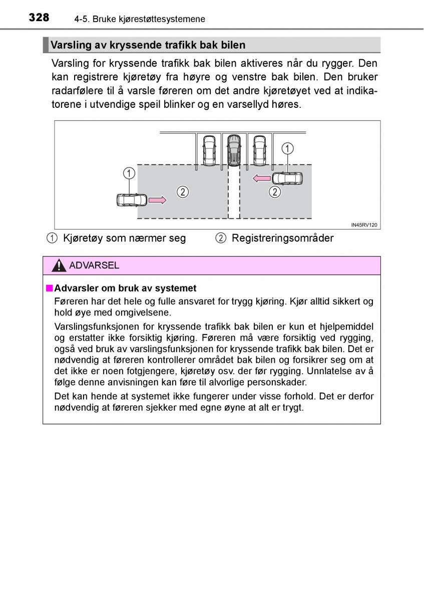 Toyota RAV4 IV 4 bruksanvisningen / page 330