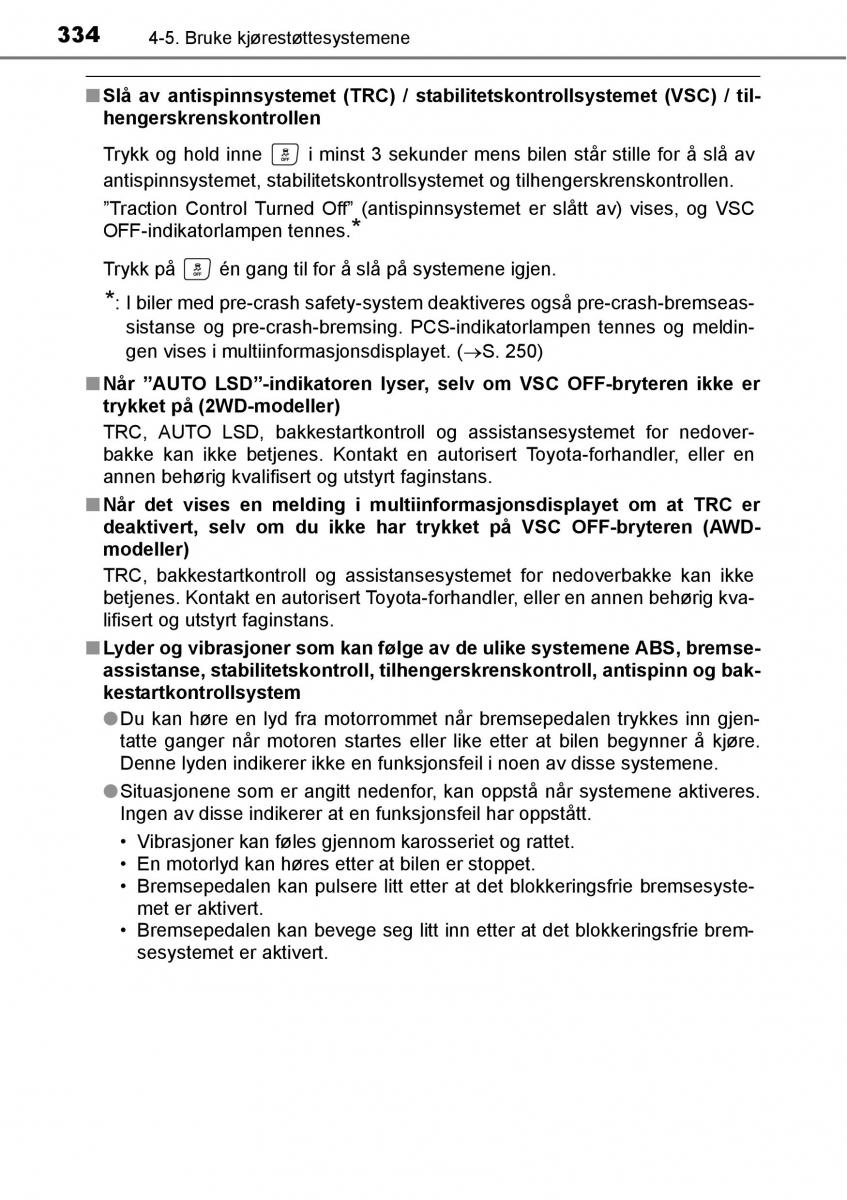 Toyota RAV4 IV 4 bruksanvisningen / page 336