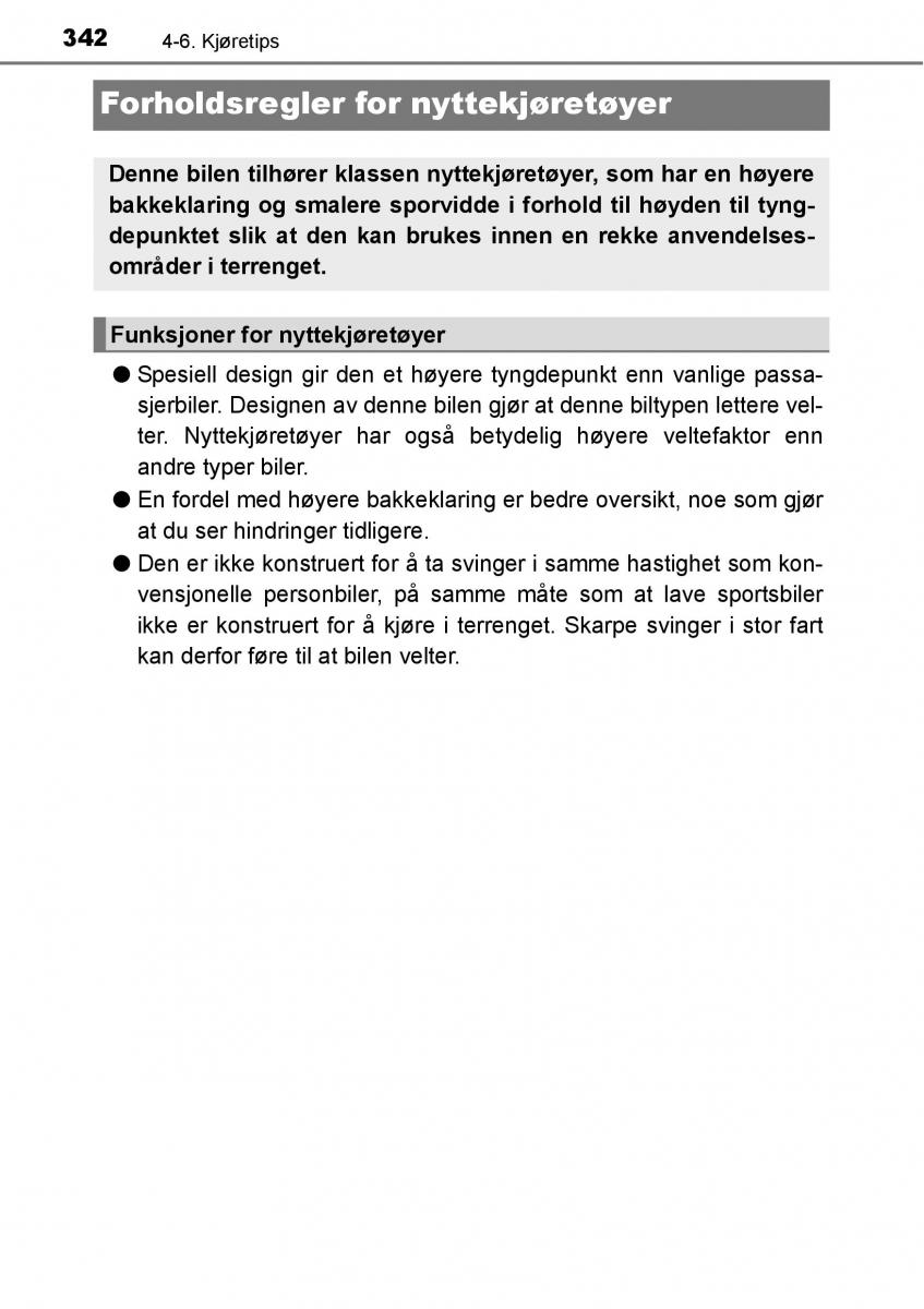 Toyota RAV4 IV 4 bruksanvisningen / page 344