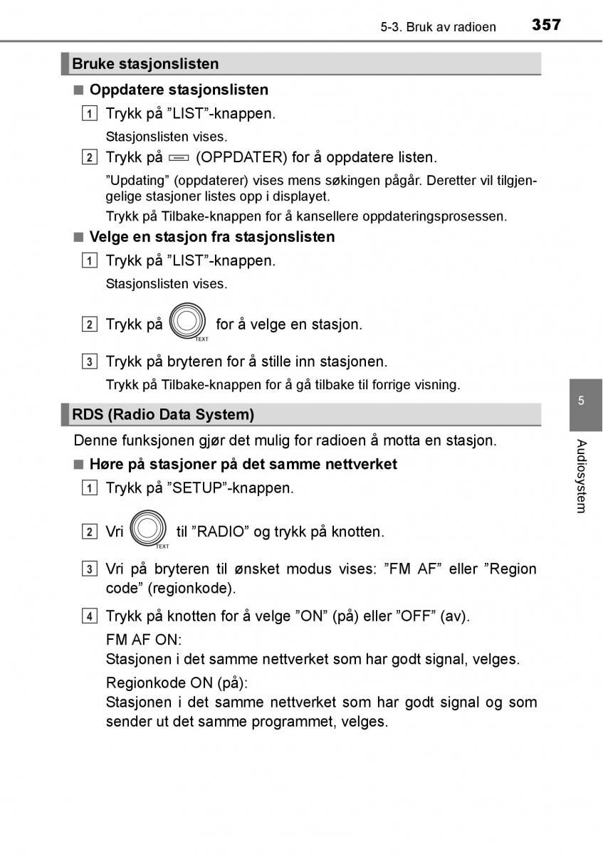 Toyota RAV4 IV 4 bruksanvisningen / page 359