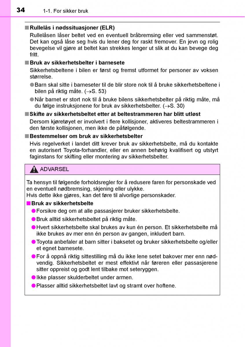 Toyota RAV4 IV 4 bruksanvisningen / page 36