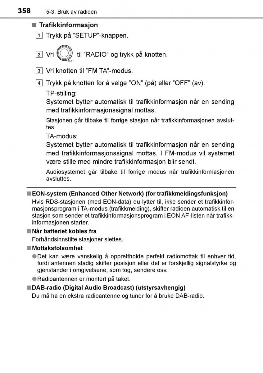 Toyota RAV4 IV 4 bruksanvisningen / page 360