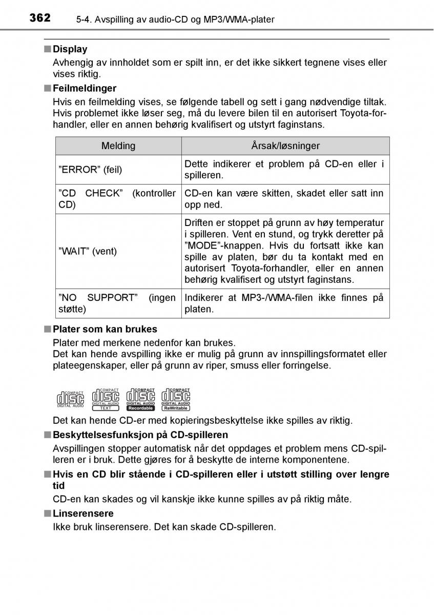 Toyota RAV4 IV 4 bruksanvisningen / page 364