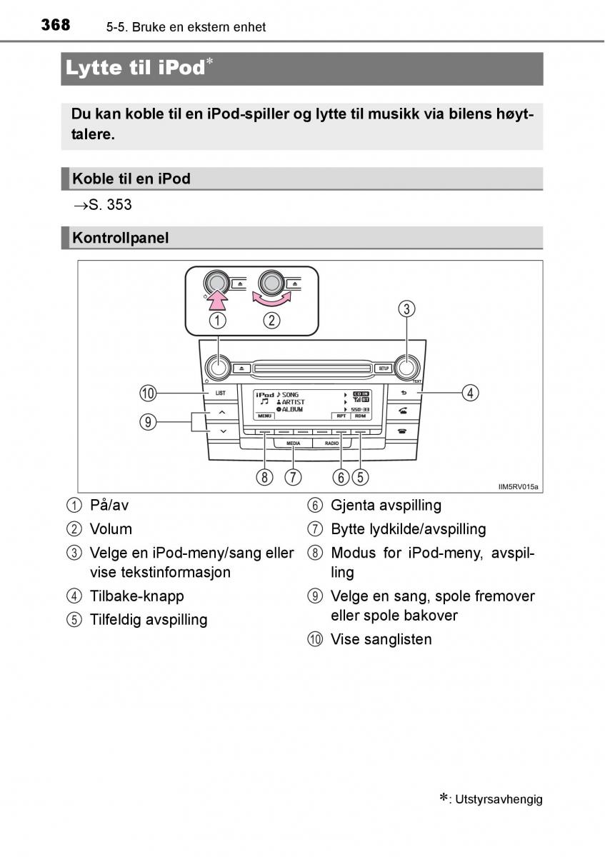 Toyota RAV4 IV 4 bruksanvisningen / page 370