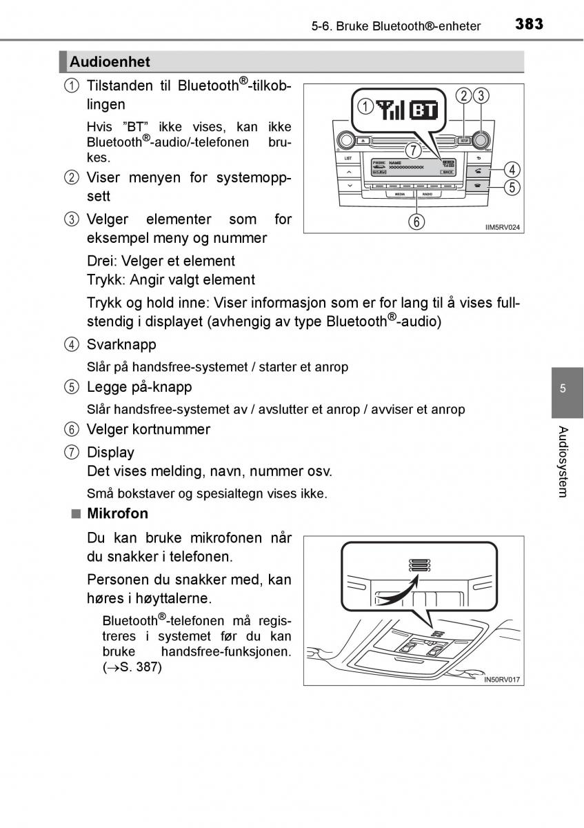 Toyota RAV4 IV 4 bruksanvisningen / page 385