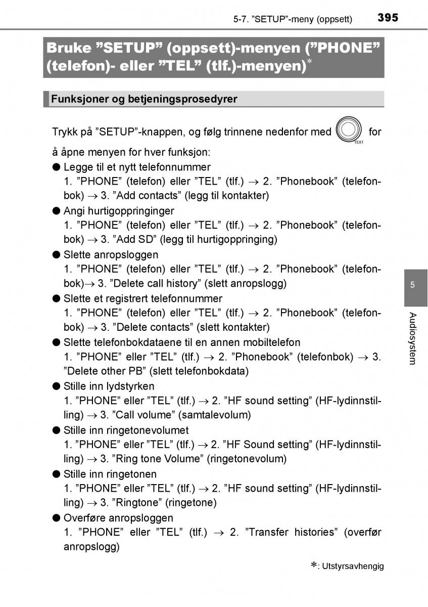 Toyota RAV4 IV 4 bruksanvisningen / page 397