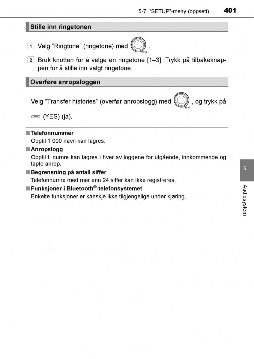 Toyota RAV4 IV 4 bruksanvisningen / page 403