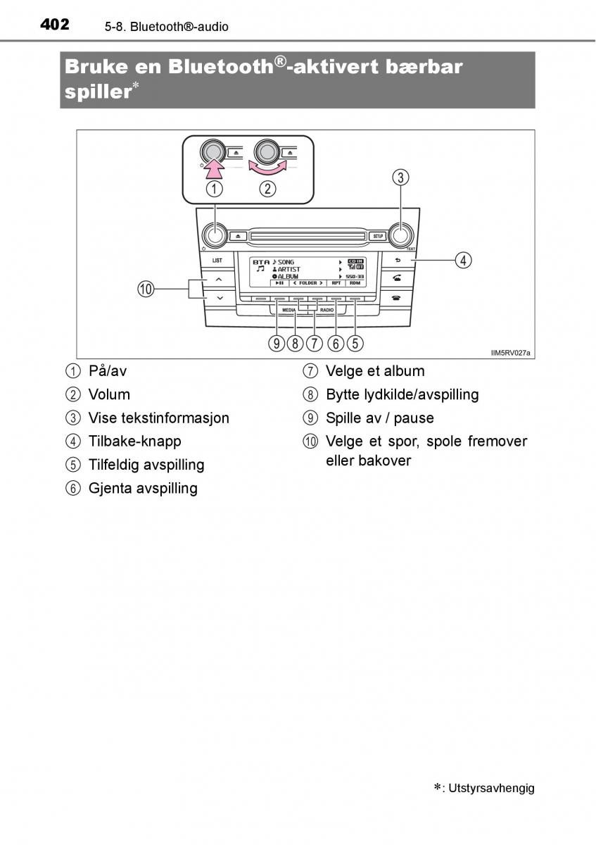 Toyota RAV4 IV 4 bruksanvisningen / page 404