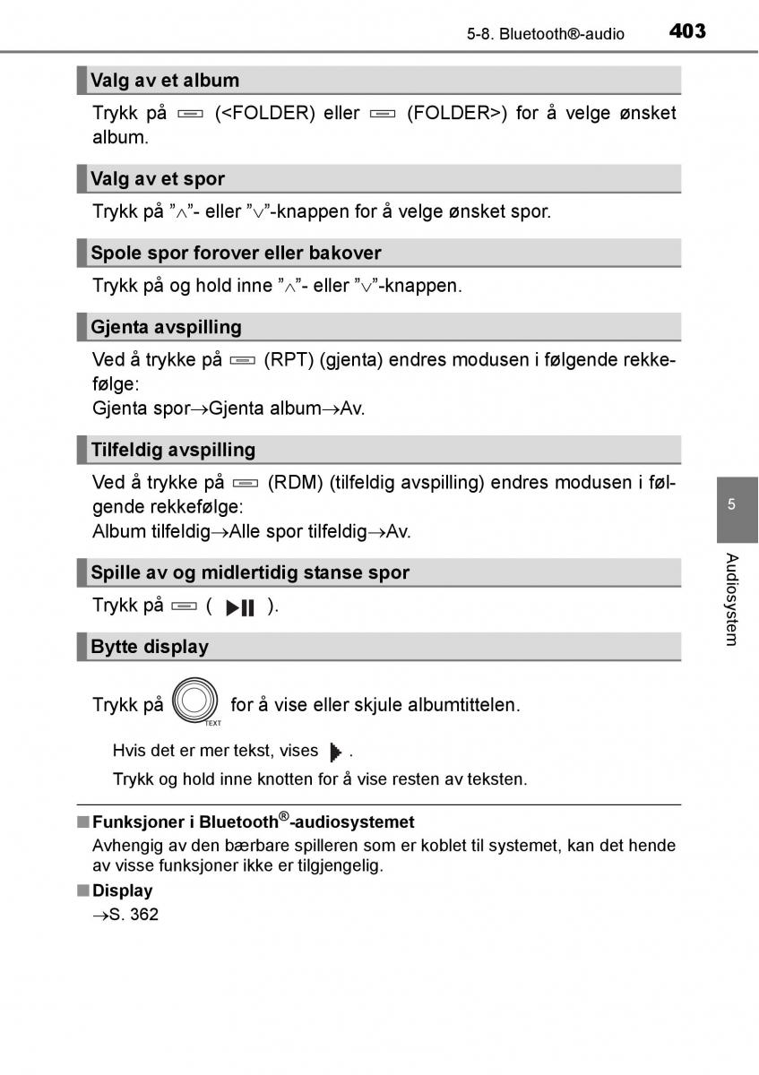 Toyota RAV4 IV 4 bruksanvisningen / page 405