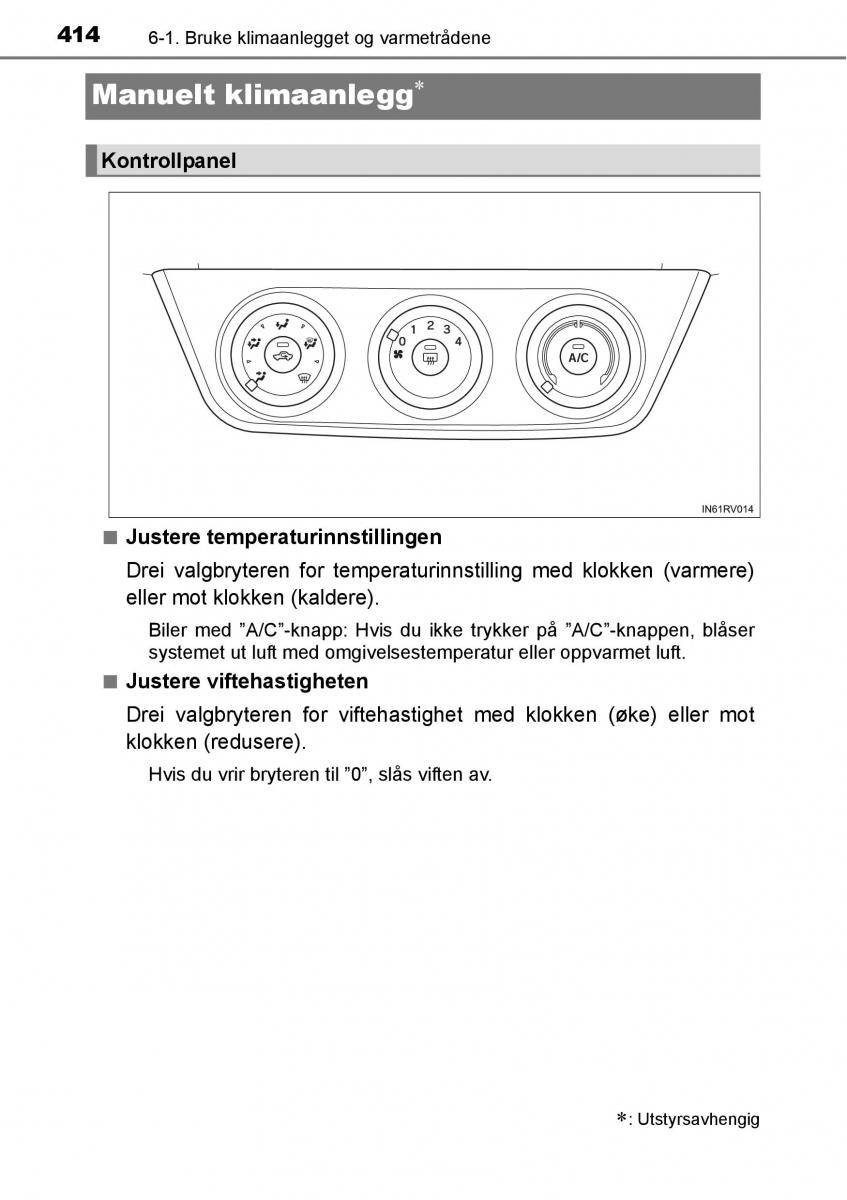 Toyota RAV4 IV 4 bruksanvisningen / page 416