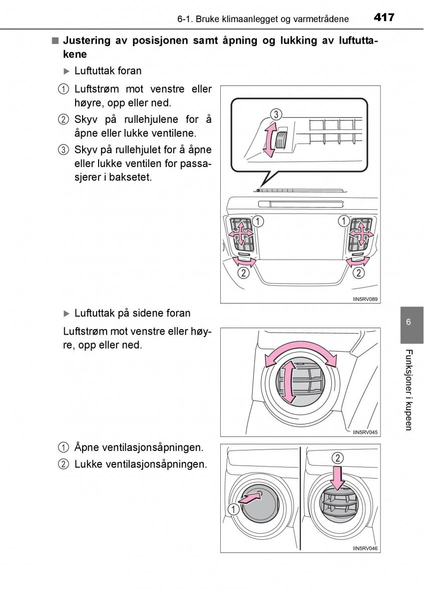 Toyota RAV4 IV 4 bruksanvisningen / page 419