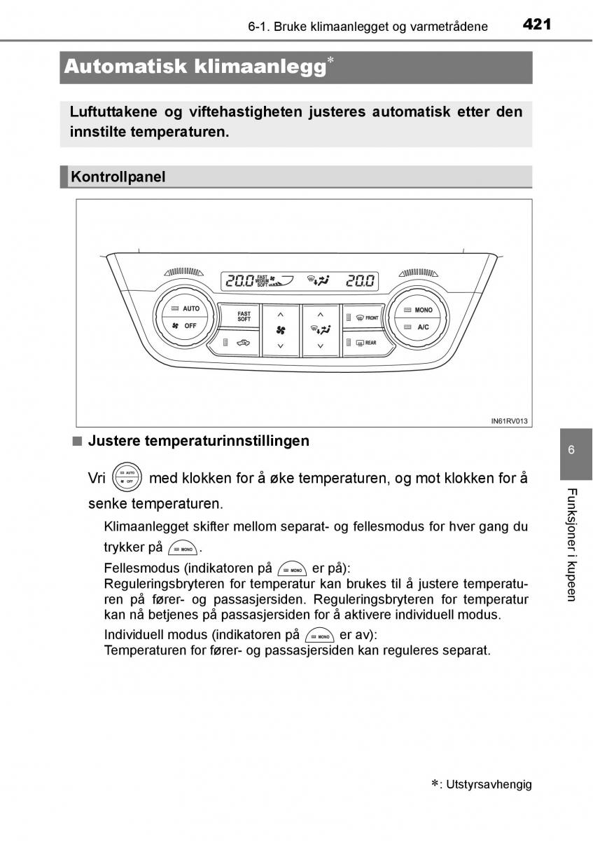 Toyota RAV4 IV 4 bruksanvisningen / page 423