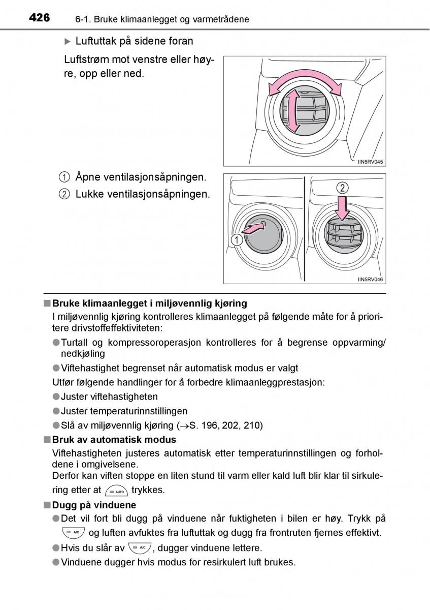 Toyota RAV4 IV 4 bruksanvisningen / page 428