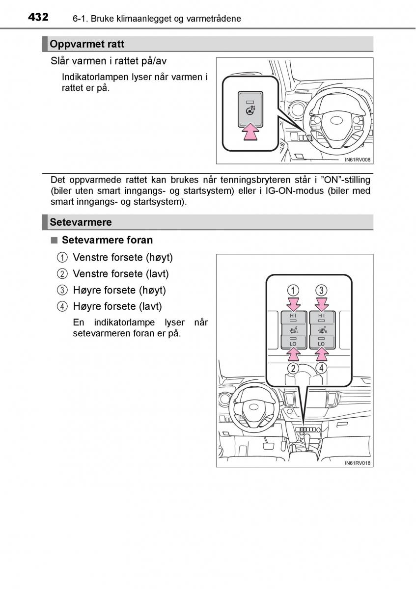 Toyota RAV4 IV 4 bruksanvisningen / page 434