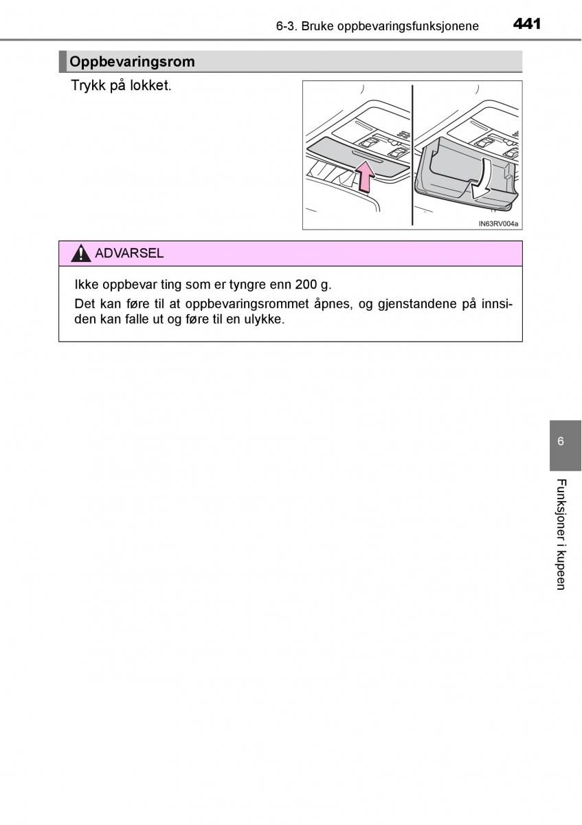 Toyota RAV4 IV 4 bruksanvisningen / page 443