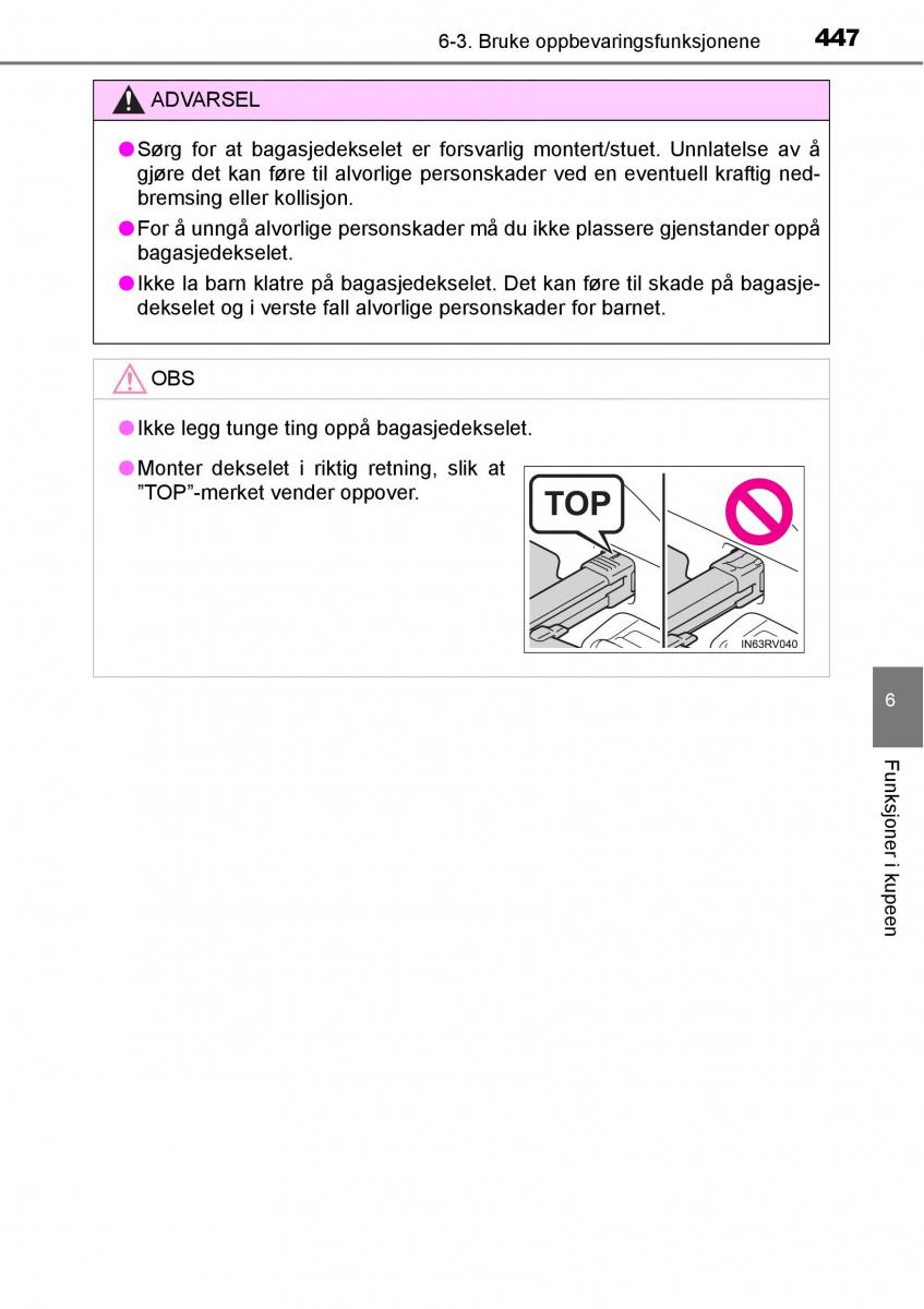 Toyota RAV4 IV 4 bruksanvisningen / page 449