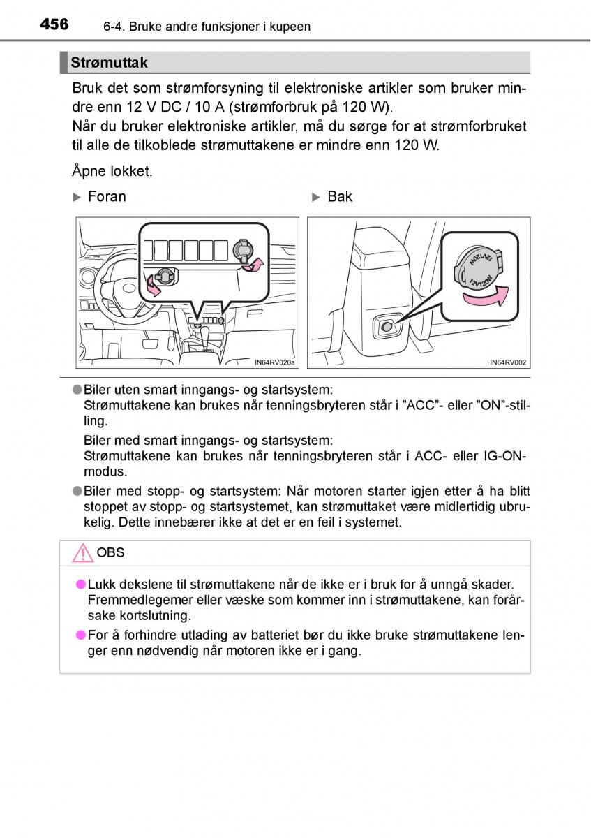 Toyota RAV4 IV 4 bruksanvisningen / page 458