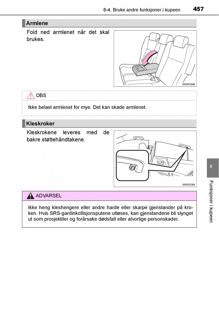 Toyota RAV4 IV 4 bruksanvisningen / page 459