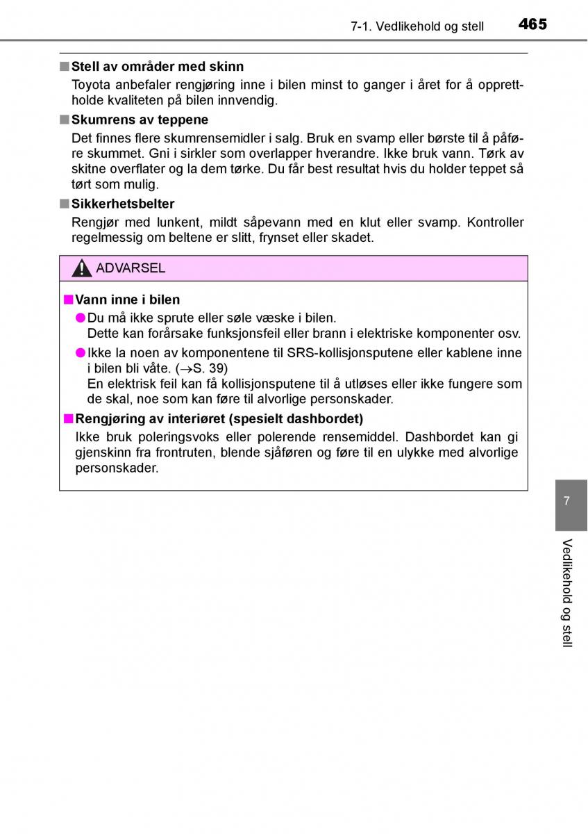 Toyota RAV4 IV 4 bruksanvisningen / page 467