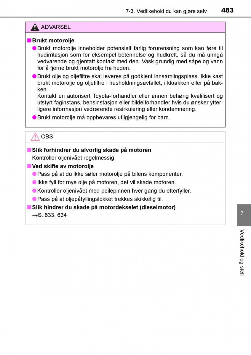 Toyota RAV4 IV 4 bruksanvisningen / page 485