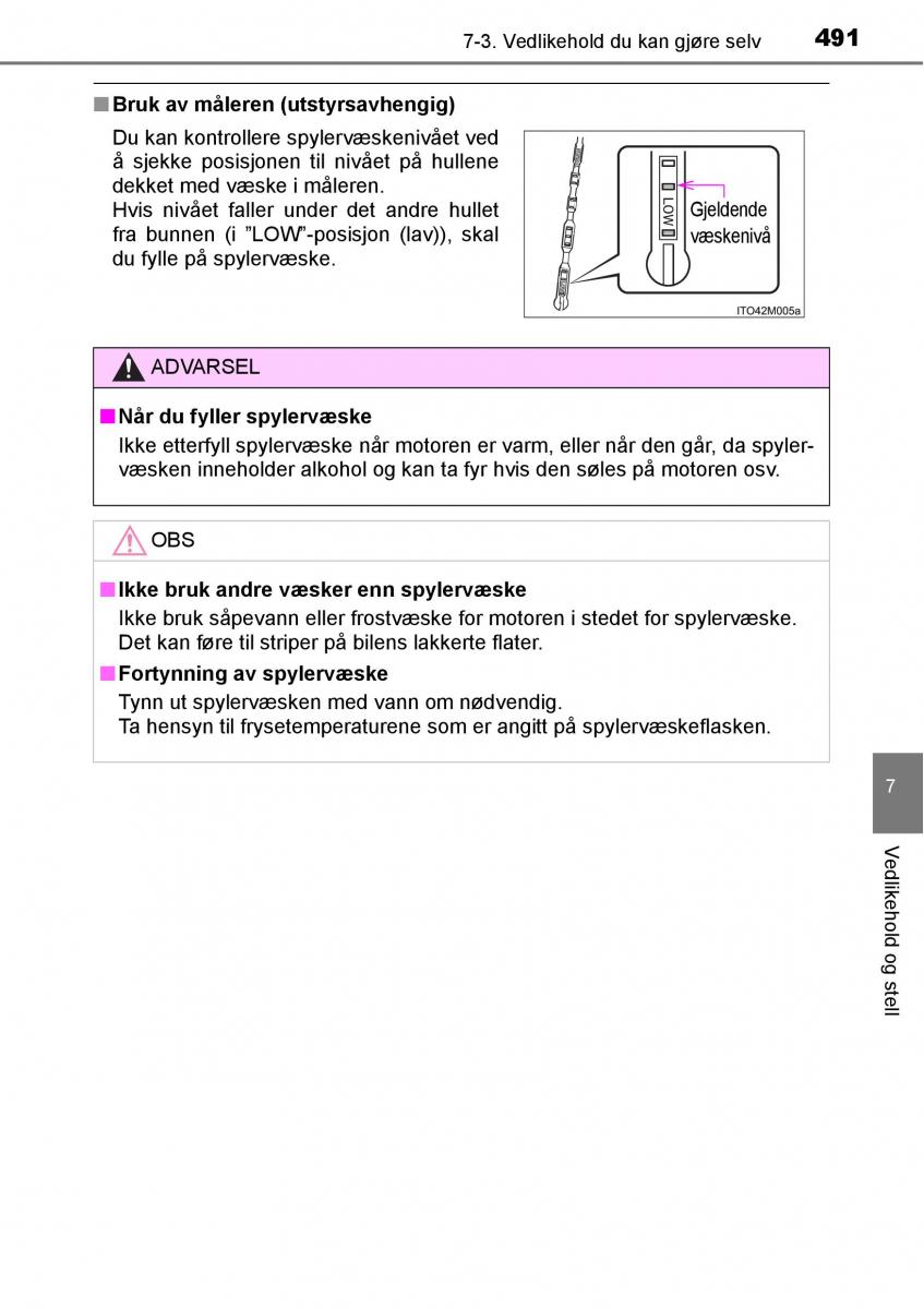 Toyota RAV4 IV 4 bruksanvisningen / page 493