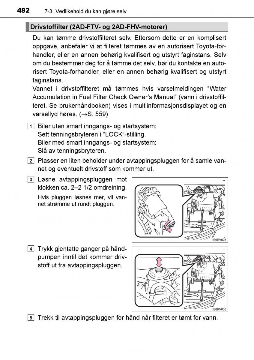 Toyota RAV4 IV 4 bruksanvisningen / page 494