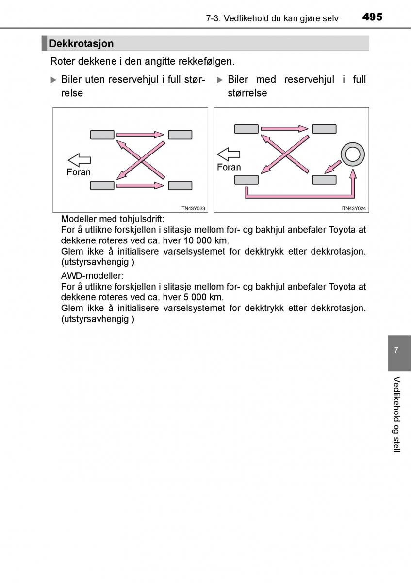 Toyota RAV4 IV 4 bruksanvisningen / page 497