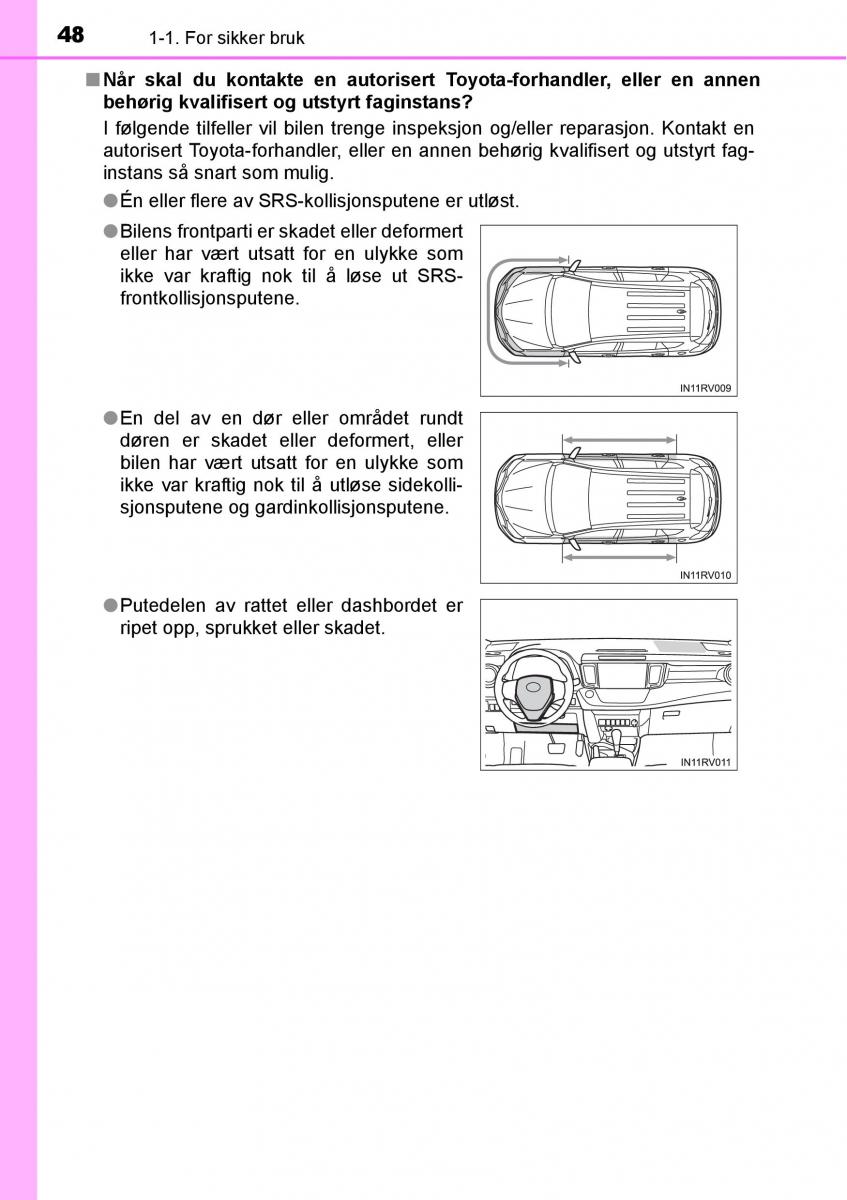 Toyota RAV4 IV 4 bruksanvisningen / page 50